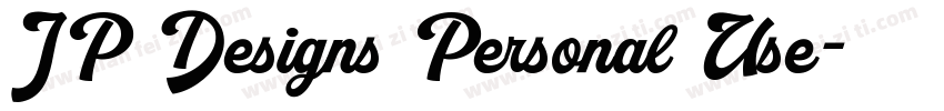 JP Designs Personal Use字体转换